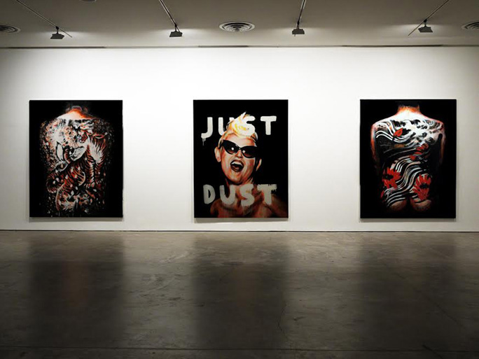 The Banners of A Postponed Revolution (solo show), 2011 installation view