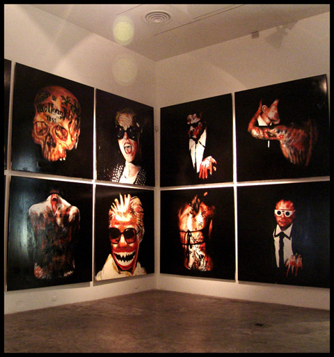 The Banners of A Postponed Revolution (solo show), 2011 installation view
