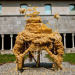 M.A.P., 2011 250 Kg of pasta, wood, silicone, glue, string Height 2.50m x Length 1.60m x width 1.80m